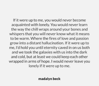 Lonely by Madalyn Beck